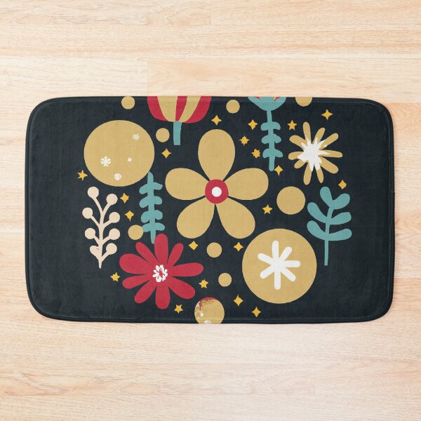 Item preview, Christmas Market Oviedo Poster Spain 1960s Retro Art Winter Plants Vintage designed and sold by betternotes.