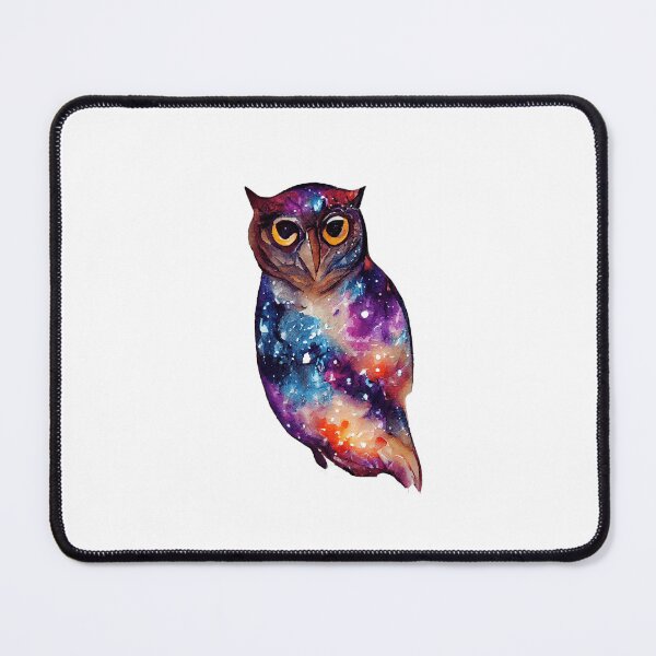 Item preview, Galaxy Owl Watercolor designed and sold by CreationsPrints.