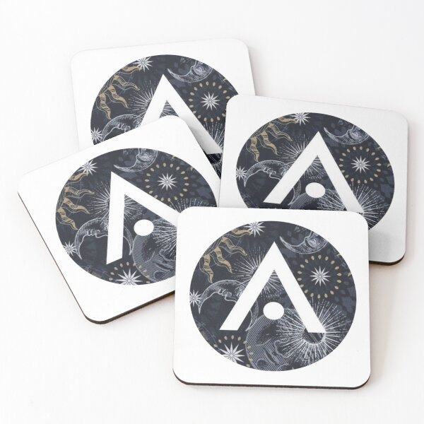 Item preview, Blue Celestial Moon Aveda Logo designed and sold by Dalaura.