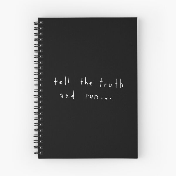 Item preview, TELL THE TRUTH AND RUN... white / Cool and Funny quotes designed and sold by DRK7DSGN.