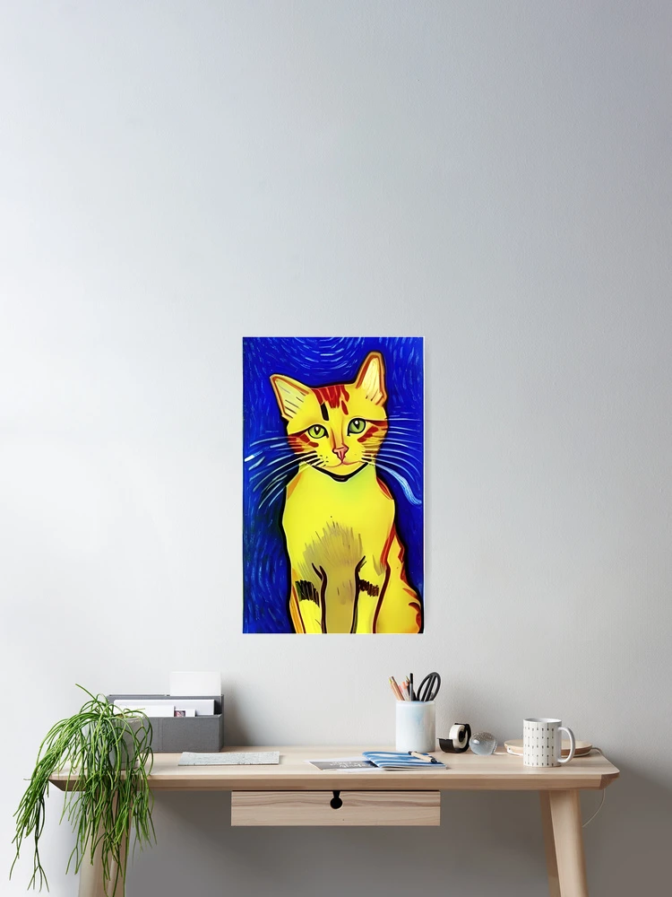 Thumbnail 2 of 3, Poster, Adorable Cat designed and sold by RockingPandS.