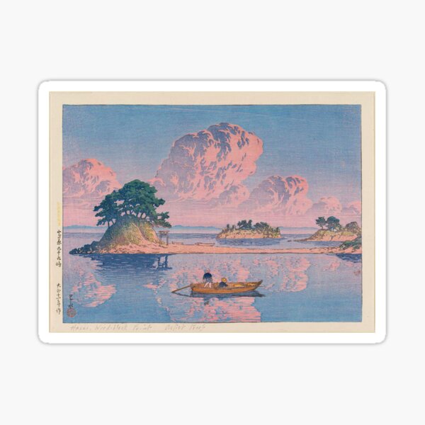 Item preview,  Kawase Hasui Tsukumojima, Shimabara, from the series Selected Views of Japan (Nihon fûkei senshû) designed and sold by TeeARTHY.