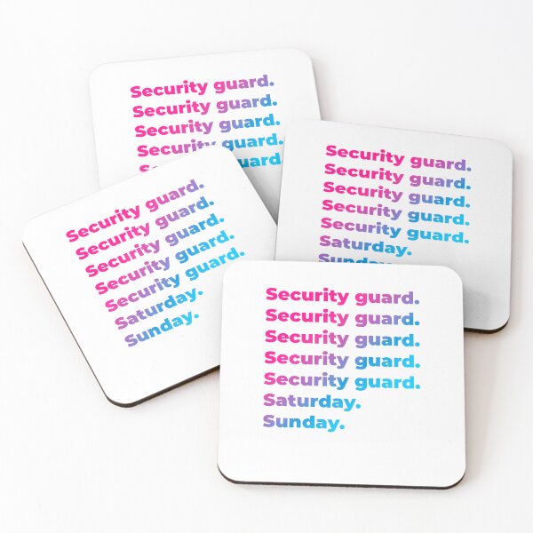Item preview, Security guard work week designed and sold by SVPOD.