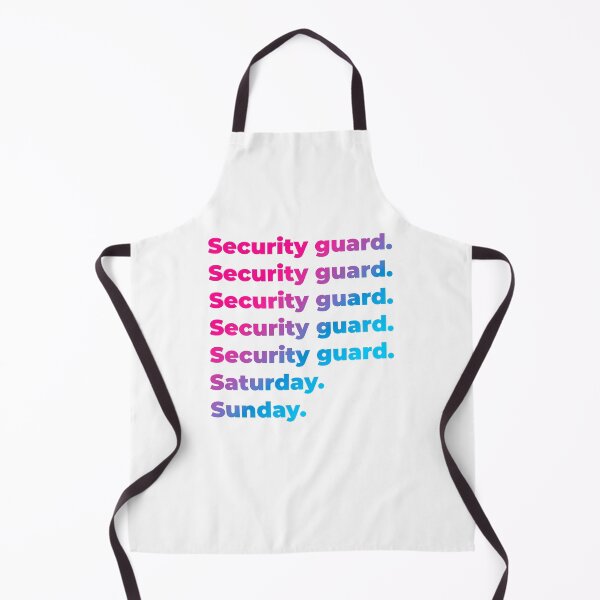 Item preview, Security guard work week designed and sold by SVPOD.