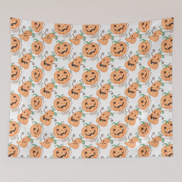 Item preview, Halloween Pumpkin Pattern designed and sold by MugsAndDuds.