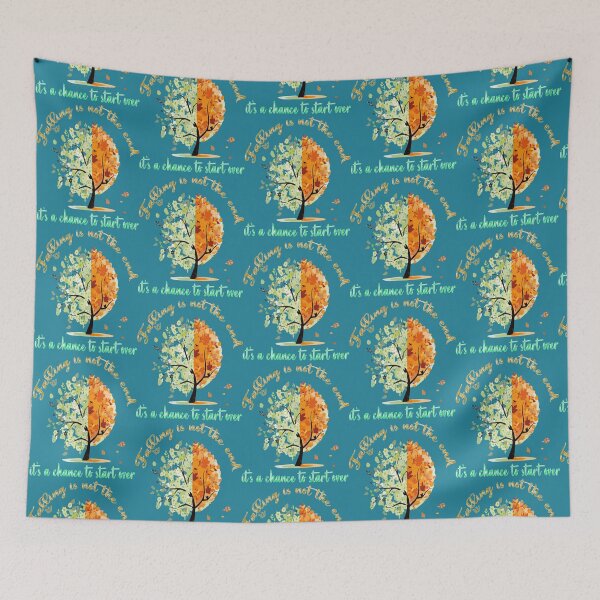 Item preview, falling is not the end, its a chance to start over   designed and sold by CreaTeeVityCO.