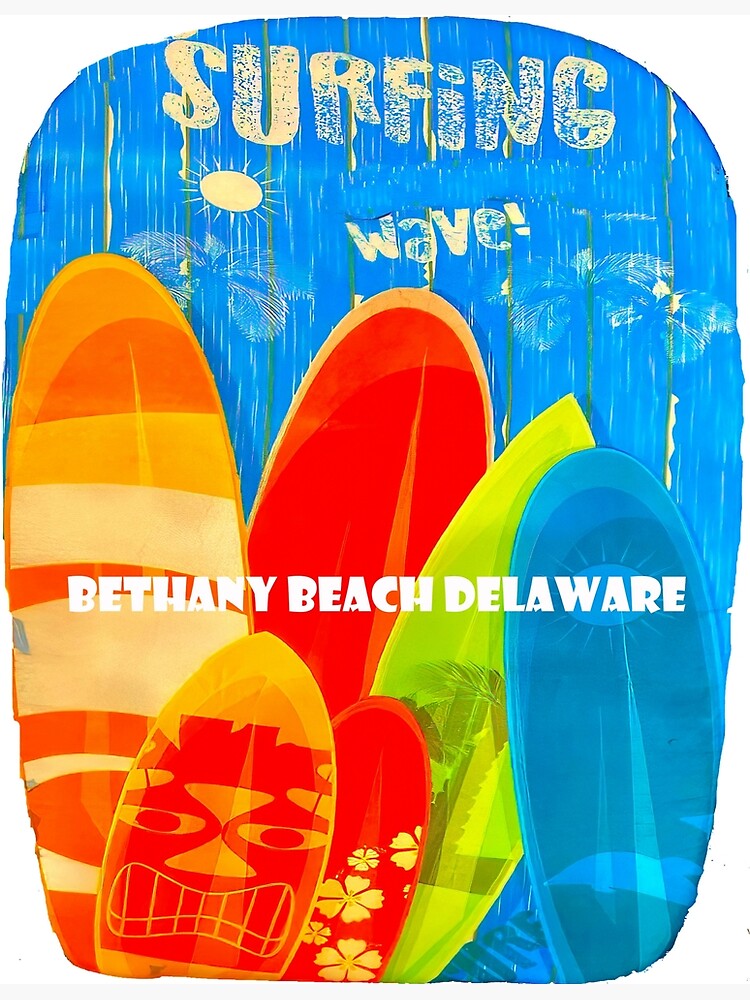 "Bethany Beach Mash Tee " Poster for Sale by TSachse Redbubble