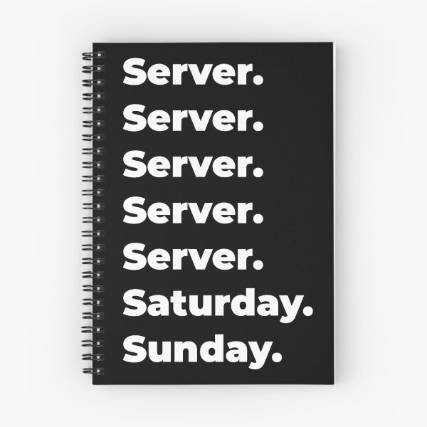 Item preview, Server saturday and sunday designed and sold by SVPOD.