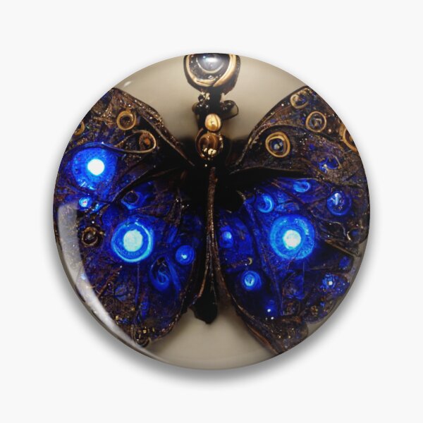 Item preview, Blue steampunk butterflies designed and sold by Yehochanan.