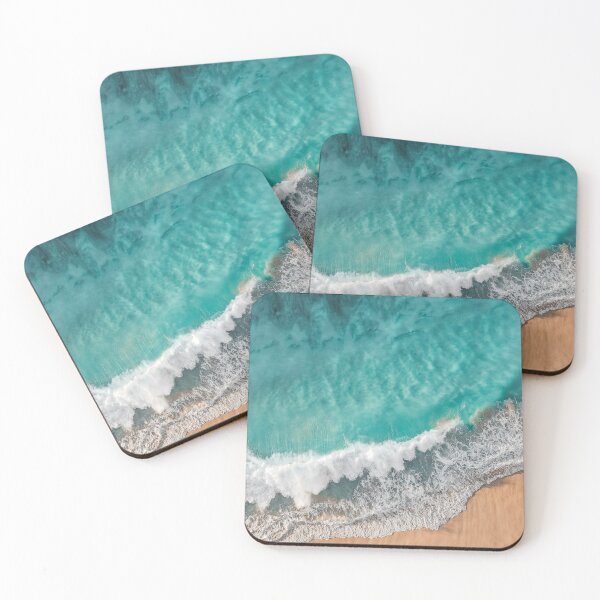 Item preview, Blue Ocean Waves hit sand beach designed and sold by Darius Bocos.