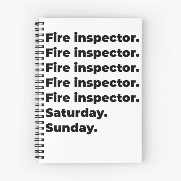 Item preview, Fire inspector funny workweek designed and sold by SVPOD.