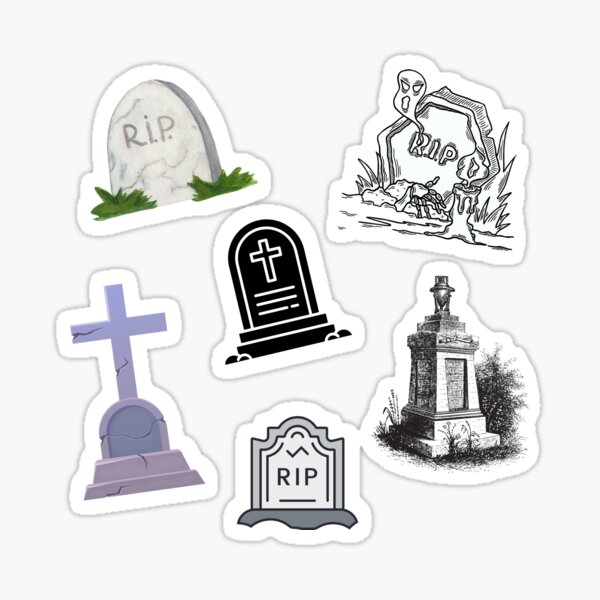 RIP Tombstone Halloween Black Gravestone Bundle With and 