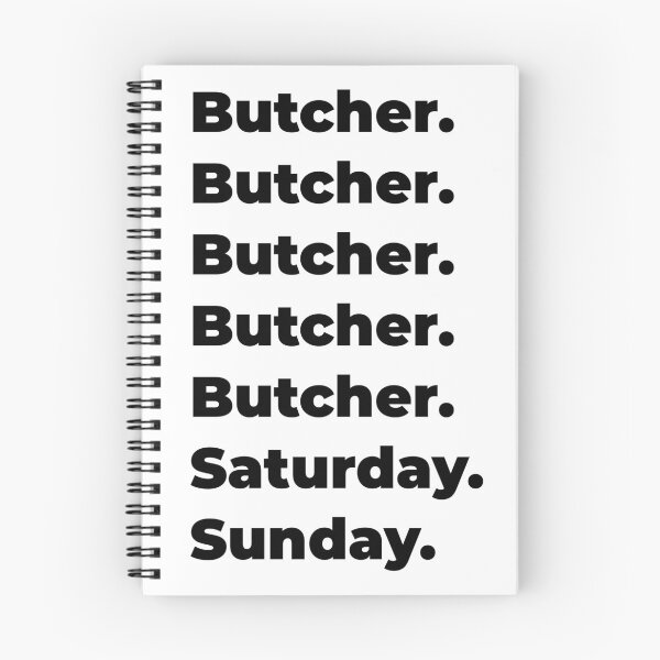 Item preview, Butcher funny workweek designed and sold by SVPOD.