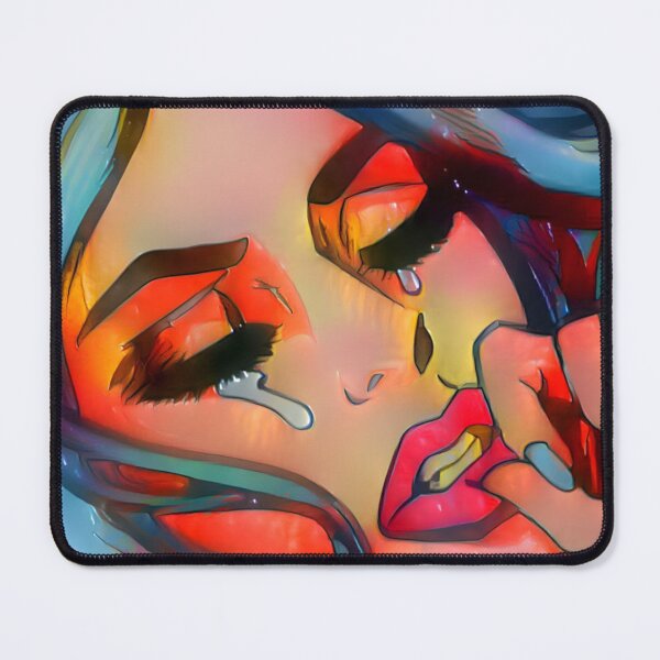 Item preview, crying girl pop art designed and sold by aboniteblanc.