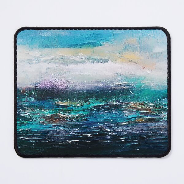 Item preview, Bright Blue Abstract Ocean-Seascapes Collection designed and sold by BioDigital-Jazz.