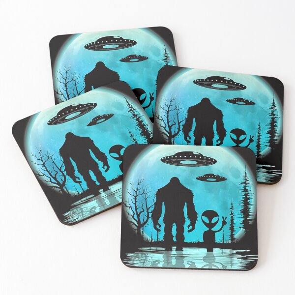 Item preview, Alien And Bigfoot Moon  designed and sold by Ella38.