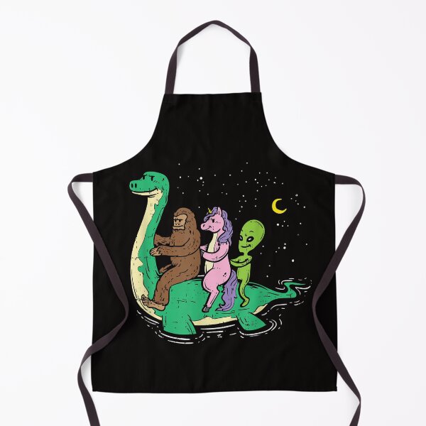 Item preview, Alien Bigfoot & Unicorn Riding Loch Ness Monster Halloween designed and sold by Ella38.