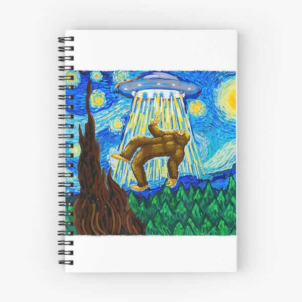 Item preview, Funny Bigfoot Tshirt, Bigfoot Alien Tee, Funny Starry Night designed and sold by Ella38.