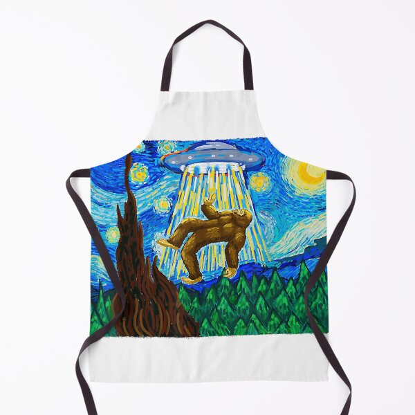 Item preview, Funny Bigfoot Tshirt, Bigfoot Alien Tee, Funny Starry Night designed and sold by Ella38.