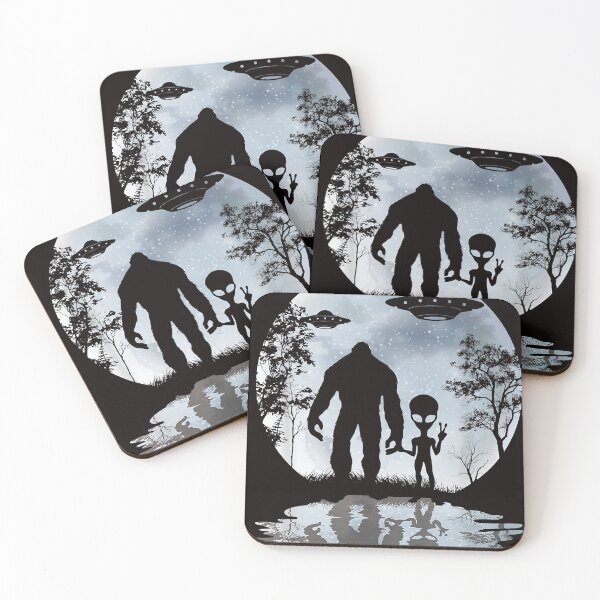 Item preview, Alien Bigfoot Moon Sasquatch UFO Extraterrestrial Men women  designed and sold by Ella38.