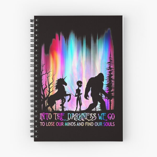 Item preview, Into the Darkness We Go Bigfoot Alien Unicorn  designed and sold by Ella38.