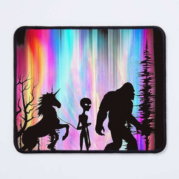 Item preview, Into the Darkness We Go Bigfoot Alien Unicorn  designed and sold by Ella38.