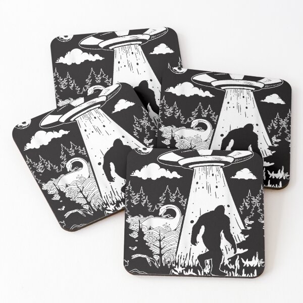 Item preview, Vintage Alien with Bigfoot & Loch Ness Monster Cryptozoology designed and sold by Ella38.