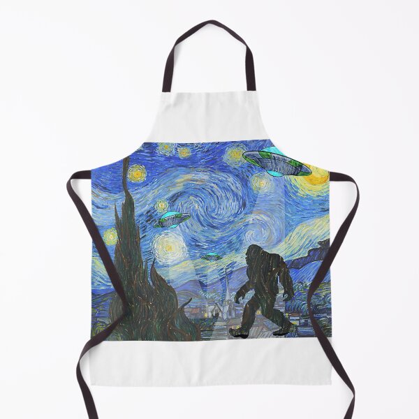 Item preview, Starry Night Sasquatch And UFO Aliens Bigfoot Graphic designed and sold by Ella38.