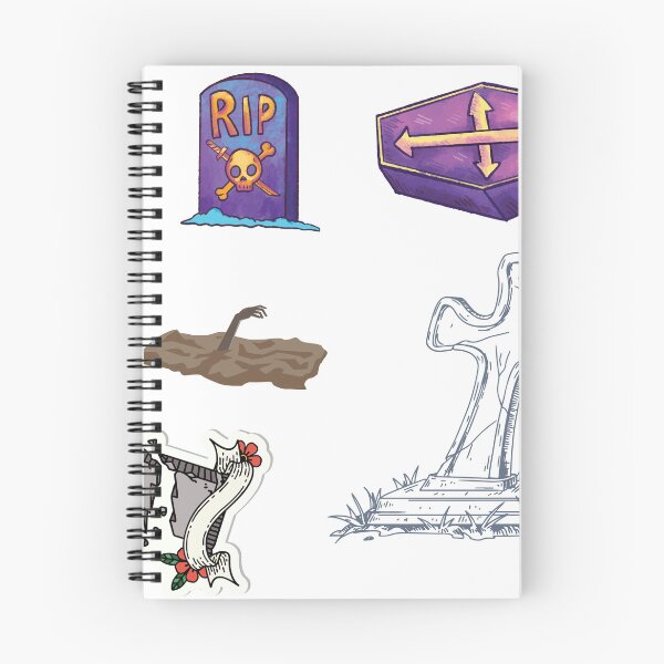 Item preview, 5 Spooky Gravestone Design Pack| Create Your Own Halloween Graveyard Or Grave Stone Pack designed and sold by House-Of-Pinto.