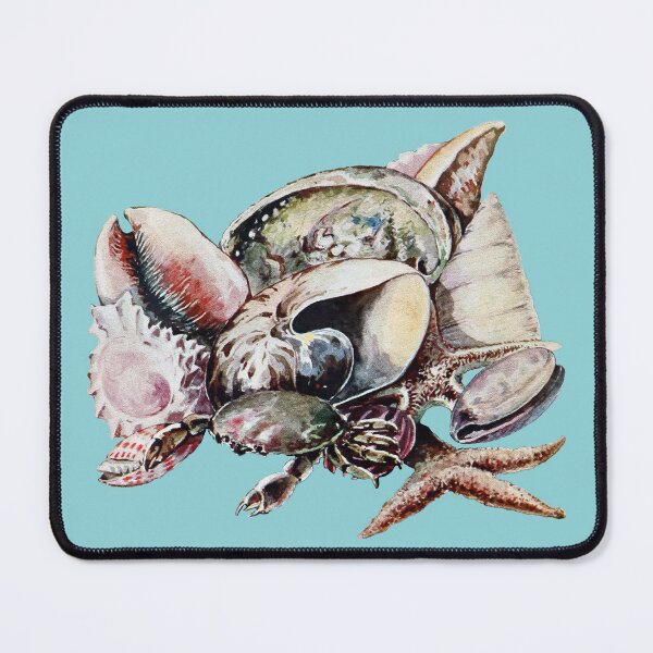 Item preview, Crustaceancore Vintage Watercolour Style Shell Collection designed and sold by Jazznote.