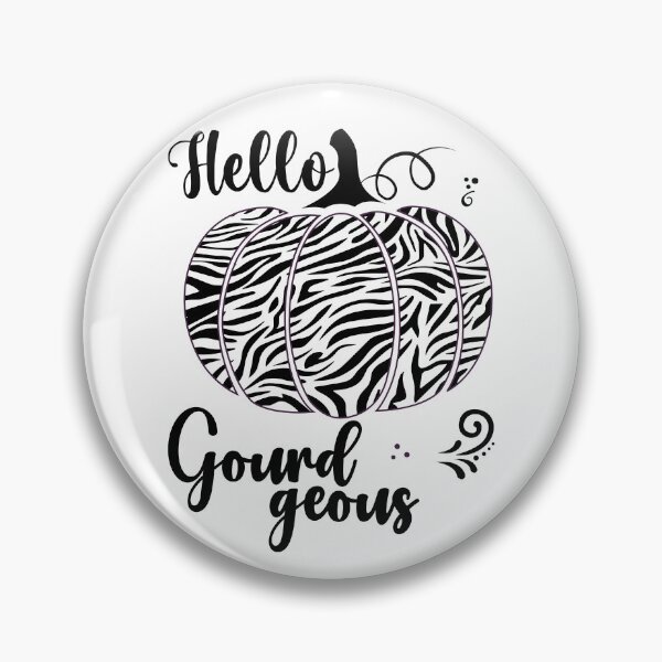 Item preview, Hello Gourdgeous Pretty Zebra Print Fall Pumpkin designed and sold by PearlMoonGrapes.