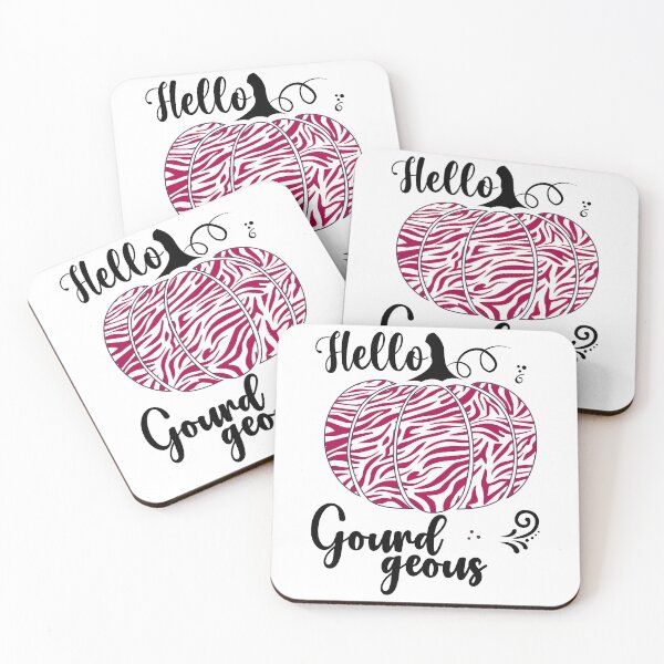 Item preview, Hello Gourdgeous, Pretty Zebra Print Fall Pumpkin - Dark Pink designed and sold by PearlMoonGrapes.