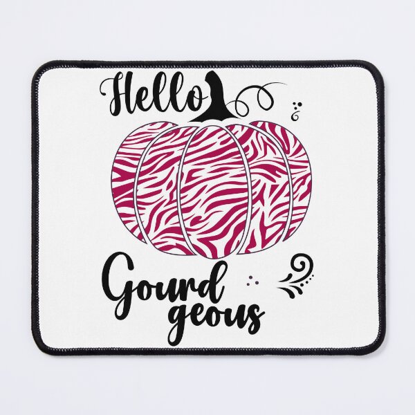 Item preview, Hello Gourdgeous, Pretty Zebra Print Fall Pumpkin - Dark Pink designed and sold by PearlMoonGrapes.