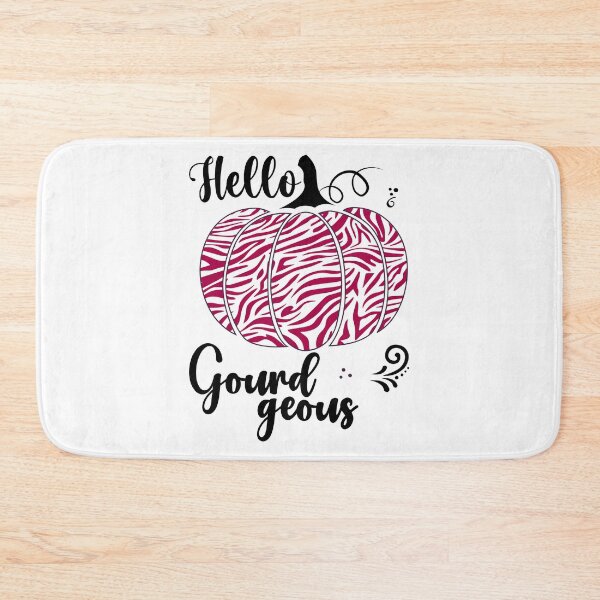 Item preview, Hello Gourdgeous, Pretty Zebra Print Fall Pumpkin - Dark Pink designed and sold by PearlMoonGrapes.