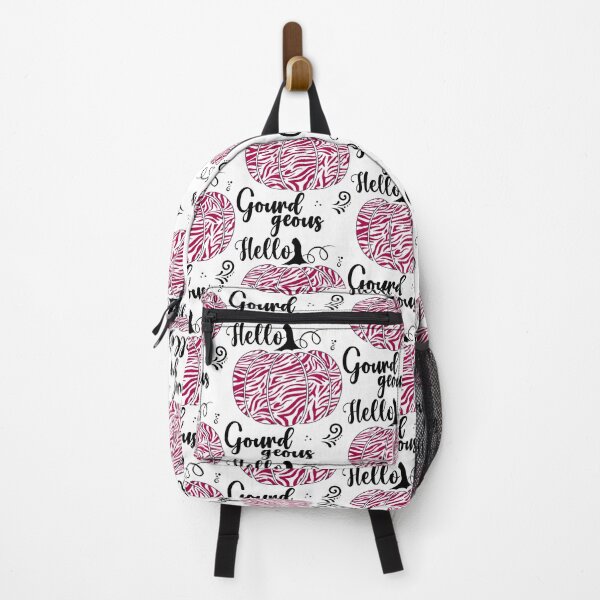 Item preview, Hello Gourdgeous, Pretty Zebra Print Fall Pumpkin - Dark Pink designed and sold by PearlMoonGrapes.