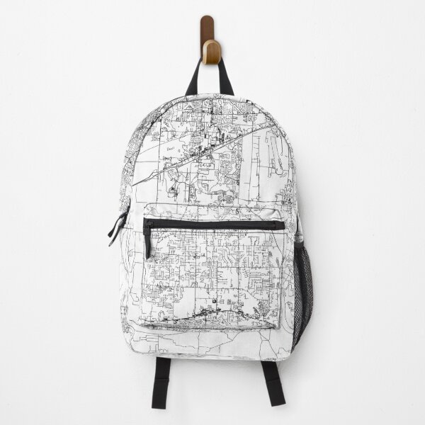 Item preview, Huntsville White Map designed and sold by multiplicitymap.