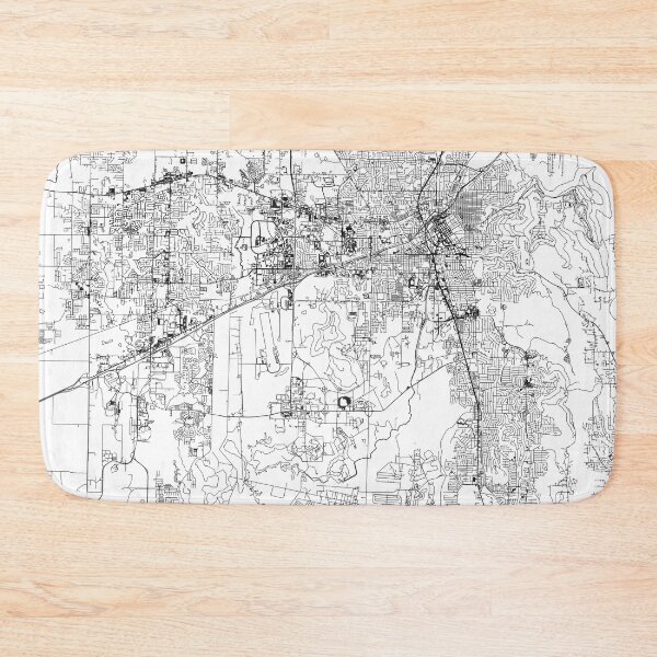 Item preview, Huntsville White Map designed and sold by multiplicitymap.