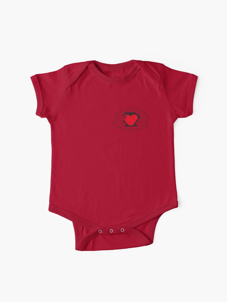 Thumbnail 1 of 2, Baby One-Piece, Brick Heart designed and sold by futuristicvlad.