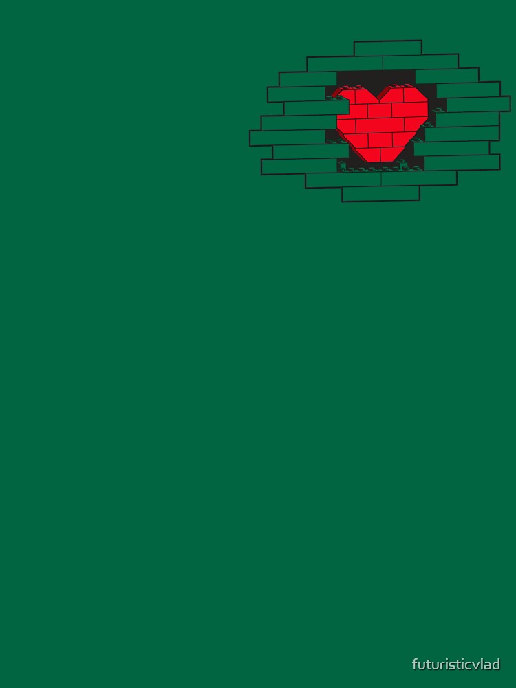 Thumbnail 7 of 7, Essential T-Shirt, Brick Heart designed and sold by futuristicvlad.