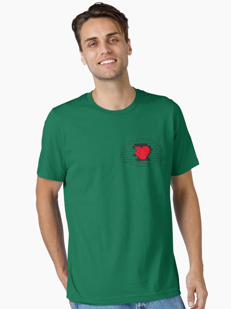 Thumbnail 2 of 7, Essential T-Shirt, Brick Heart designed and sold by futuristicvlad.