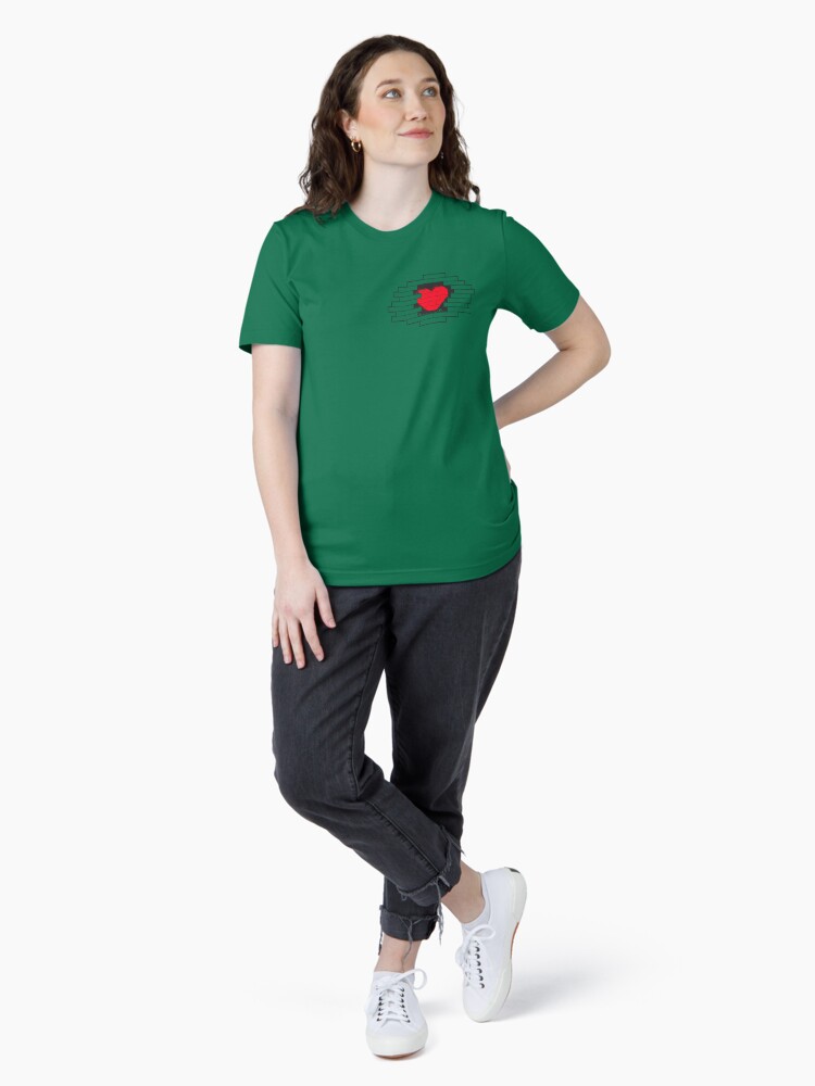 Thumbnail 4 of 7, Essential T-Shirt, Brick Heart designed and sold by futuristicvlad.