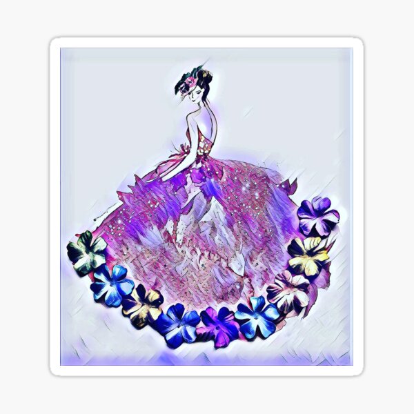 Elegance and attitude Sticker