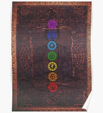 Die sieben Chakras Poster