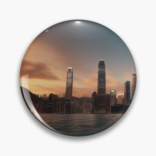 Item preview, Hong Kong Skyline Multiverse designed and sold by GrassrootsGreen.