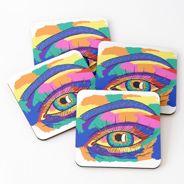 Item preview, The colorful eye with eyebrow  designed and sold by Ks-Creation.