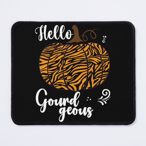 Item preview, Hello Gourdgeous, Pretty Zebra Print Fall Pumpkin - Orange designed and sold by PearlMoonGrapes.