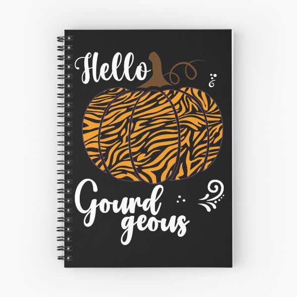 Item preview, Hello Gourdgeous, Pretty Zebra Print Fall Pumpkin - Orange designed and sold by PearlMoonGrapes.