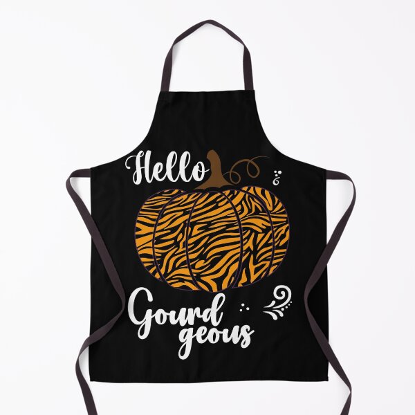 Item preview, Hello Gourdgeous, Pretty Zebra Print Fall Pumpkin - Orange designed and sold by PearlMoonGrapes.