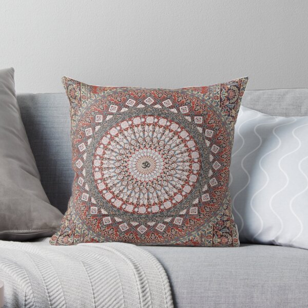 Om Mandala Throw Pillow