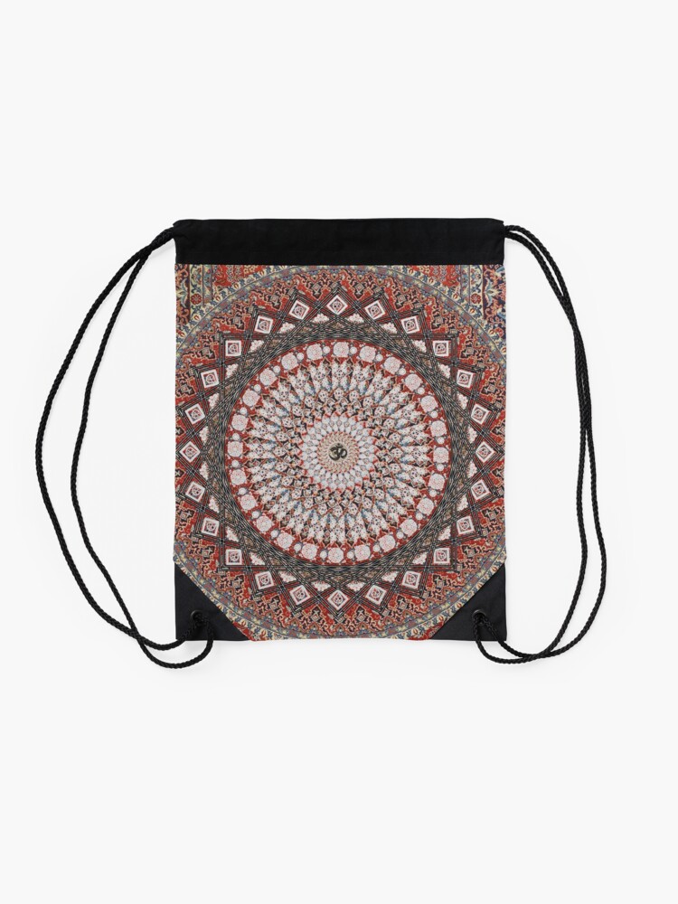 Alternate view of Om Mandala Drawstring Bag